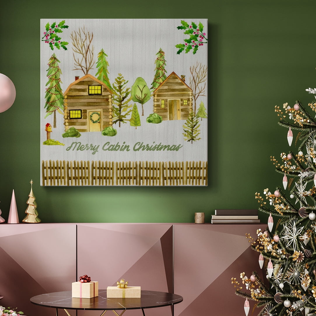 Christmas Cabin II- Gallery Wrapped Canvas