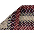 thumbnail image 3 of Better Trends BRWB6RCR Wool Bridge Braided Rug, Cranberry - 6 ft. Round, 3 of 3