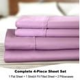 thumbnail image 3 of BedTite 800 Thread Count Cotton Rich 4-Piece Queen Sheet Set - Dusty Lilac, 3 of 7