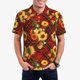 thumbnail image 1 of Fotbe Red Plaid Sunflower Camiseta Polo de Golf para Hombre con Estampado – Camisa Deportiva Transpirable con Cuello Abotonado-Medium, 1 of 6