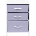 thumbnail image 6 of Sorbus Nightstand 3-Drawer Shelf Storage - Bedside Furniture End Table Chest Purple, 6 of 7
