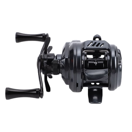 NFTIGB Lightweight Carbon Fiber Baitcasting Fishing Reel, Magnetic Brake, 4.5KG/9.9lbs Drag, 7.6:1 Gear Ratio, Left Hand, 5.12 inches / 13 cm