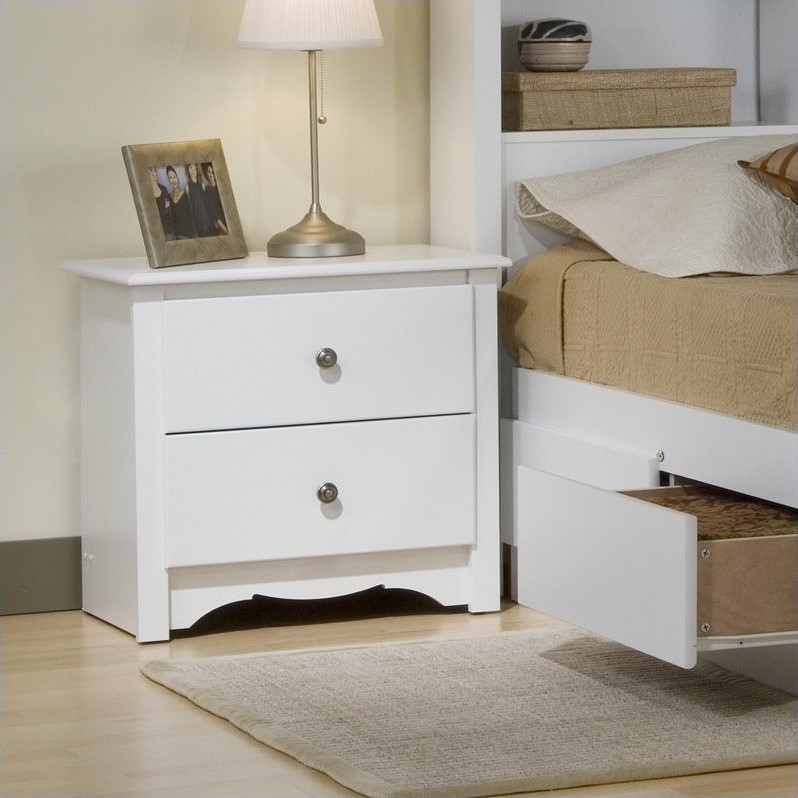 Prepac Monterey White Full Wood Platform Storage Bed 4 Piece Bedroom Set Walmart Com Walmart Com