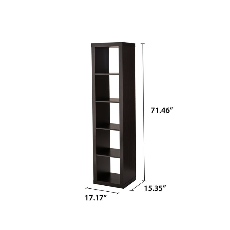 Better Homes Gardens 5 Cube Storage Organizer Espresso Walmart