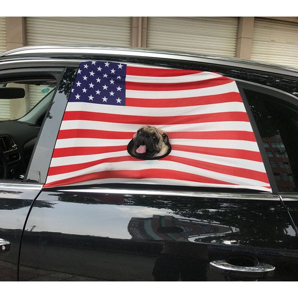 Novobey Pet Dog Car Window Cover with a Peeking Hole,Dog Car Visor