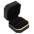 thumbnail image 2 of Caja para anillo de compromiso Jadeshay caja de anillo de lujo cuadrada multifuncional con luz LED, 2 of 8