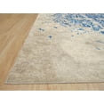 thumbnail image 4 of EORC Blue Machine-made Polyester Traditional Distressed Bohemian Moderno Medallion Rug, 5' 3 x 7' 6-Color:Blue,Material:Polyester, 4 of 6