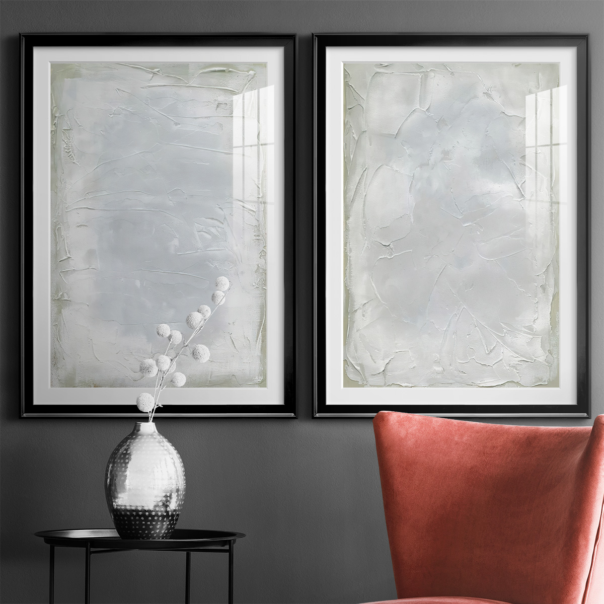 Wexford Home Subtle Transitions I Premium Framed Print, 22.5" x 30.5" - Ready to Hang, Black (Set of 2)
