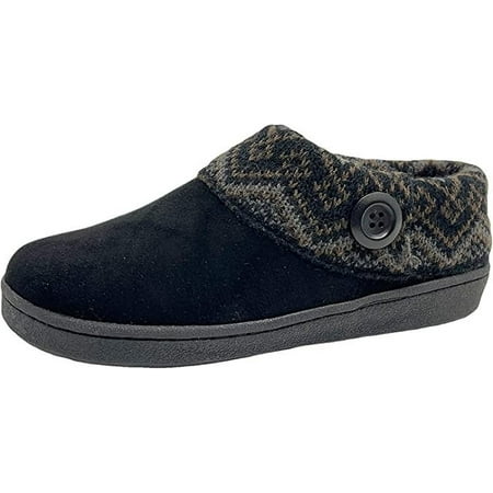 

Clarks Appalachian Aztec Trail Ellen Sweater Black Clog Rounded Toe Spring Mule (Black Appalachian Premium 11)