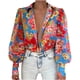 thumbnail image 1 of Blusa con cuello en V y botones estampados de manga larga para mujer de verano Fridja czfsfas6574, 1 of 7