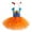 style-01 Orange, variant on Kogui Baby Tulle Dress Girls Vintage Dress Retro Twirling Special Occasion Dresses Sleeveless Kids Dress Size 6-7 (Yellow,6-7 Years)