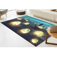 thumbnail image 2 of Runner Rugs, Modern Rugs, Gift Rug, Modern Rug, Thick Rug, Man and Boat Rug, Glowing Moon Painting Rug, Easy To Clean Rug, Girl Room Rug, 5.2'x7.5' - 160x230 cm, 2 of 7