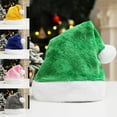 thumbnail image 6 of Hevirgo Plush Xmas Hat Soft Comfortable Vibrant Color Christmas Hat Festival Decor, 6 of 8
