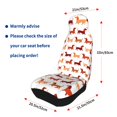 thumbnail image 4 of Sikiie Dachshund Walking Car Seat Protector 2 Pack Car Seat Cushion Mat, Car Seat Covers for SUV, Truck, Van, 4 of 7