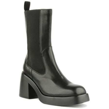 

Vagabond Brooke Women s Leather Chunky Block Heel Chelsea Boot In Black Size 7