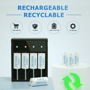 16340 Rechargeable Battery Li-ion Cell 3.7V 2800mAh for Flashlight (White)