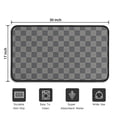 thumbnail image 5 of Dark Gray and Light Gray Checkered Pattern Door Rugs,Washable Non Slip Door Mats Indoor,Decorative Door Mats,Entry Mat Indoor for Entrance,Bedroom,Kitchen,Bathroom,30"x17", 5 of 6