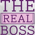 thumbnail image 3 of CafePress - The Real Boss Women's Long Sleeve T Shirt - Women's Long Sleeve Graphic Casual T-Shirt, 3 of 4