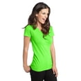 thumbnail image 4 of District Juniors The Concert Tee V Neck-S (Neon Green), 4 of 6