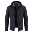 thumbnail image 2 of Gibobby Suéter cárdigan hombre Chaqueta de forro polar con cremallera completa para hombre(Marina,XG), 2 of 4