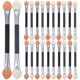 thumbnail image 1 of 24 pinceles desechables para sombras de ojos, de doble cara, con esponja y aplicadores (mango para colores aleatorios)., 1 of 7