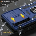 thumbnail image 4 of for Samsung Galaxy S22 Ultra Case with Upgraded Sliding Camera Lens Cover and Strong Magnetic Kickstand - Military-Grade Shockproof Protective Phone Case 6.8" for Men Women Girls - Blue, 4 of 14