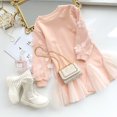thumbnail image 2 of Nouvelle Robe de Mode pour Filles Robes en Coton pour Enfants Tenues d'Hiver Décontractées Robe Rose Robe pour Tout-Petits avec Dentelle Fleur, 2 of 6