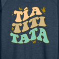 thumbnail image 3 of Instant Message - Tia Titi Tata Retro Stack  - Women's Lightweight French Terry Long Sleeve Shirt, 3 of 6