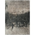 thumbnail image 2 of HomeRoots 606131 8 x 10 ft. Taupe & Charcoal Abstract Washable Indoor & Outdoor Rectangle Area Rug, 2 of 5