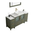 thumbnail image 6 of Vanity Art 60" Single Sink Freestanding Bathroom Vanity Set with Engineered Marble Top and Mirror, 6 of 8