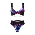 thumbnail image 5 of Honeii v Print Women’s Bikini Set,Two Piece Swimsuit Bathing Suits,Stylish High Elasticity Swimwear for Beach and Pool, 5 of 7