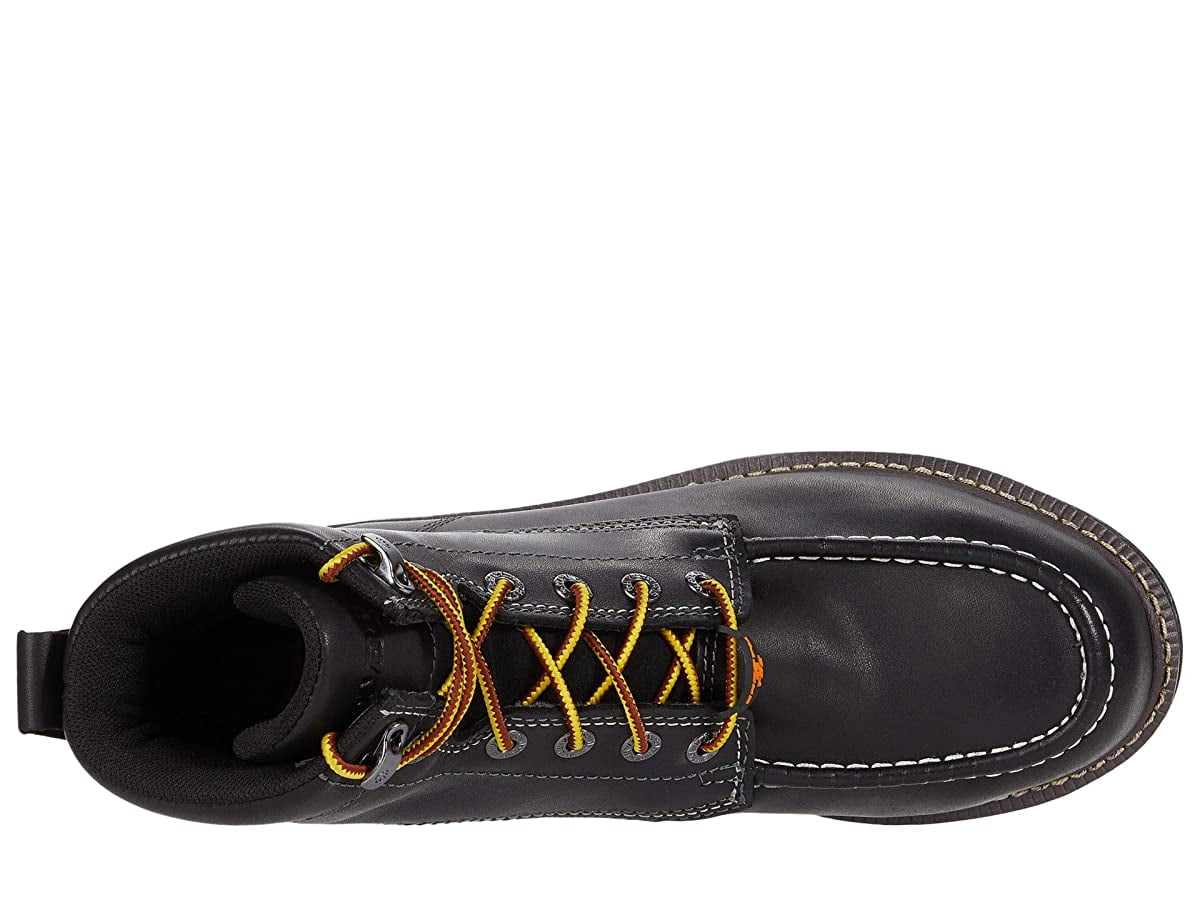wolverine black moc toe boots