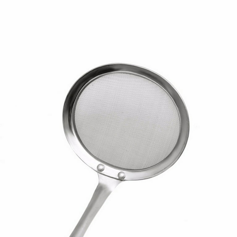 Mesh Net Strainer Ladle Stainless Steel Wire Skimmer Spoon 4.7  Dia - 4.7  Inch - Bed Bath & Beyond - 22698291