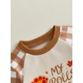 thumbnail image 6 of Baby Boy Thanksgiving Clothes Long Sleeve Turkey Letter Print Romper One Piece Sweatshirt Jumpsuit 0-18 Months Fall Clothes, 6 of 9