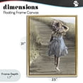 thumbnail image 4 of Stupell Industries Coastal Girl With Sun Hat Walking Gold Floating Frame Canvas Art, 25 x 31, by Kendra Dew, 4 of 8