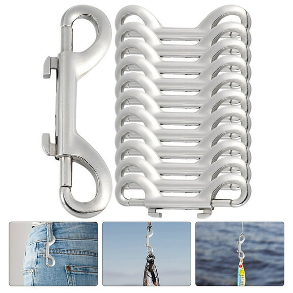 Raindrops 12pcs Heavy Duty Double Ended Bolt Snap Hooks Trigger Snaps for Dog Leash and Backpacks
