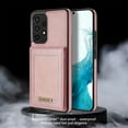 thumbnail image 2 of Back Wallet Case for Samsung Galaxy A53 5G, RFID Blocking Card Slots Holder Premium PU Leather Protective Cover with Kickstand Magnetic Closure Shockproof Anti-Fingerprint Dustproof Case,Rosegold, 2 of 5