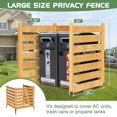Air Conditioner Fence Outdoor Privacy Screens, Wood Fence Panels Trash