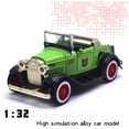 thumbnail image 1 of 1:32 Classic Ford Retro Vintage Cars Alloy Car Model with Sound Light Convertible Car Toy, 1 of 6