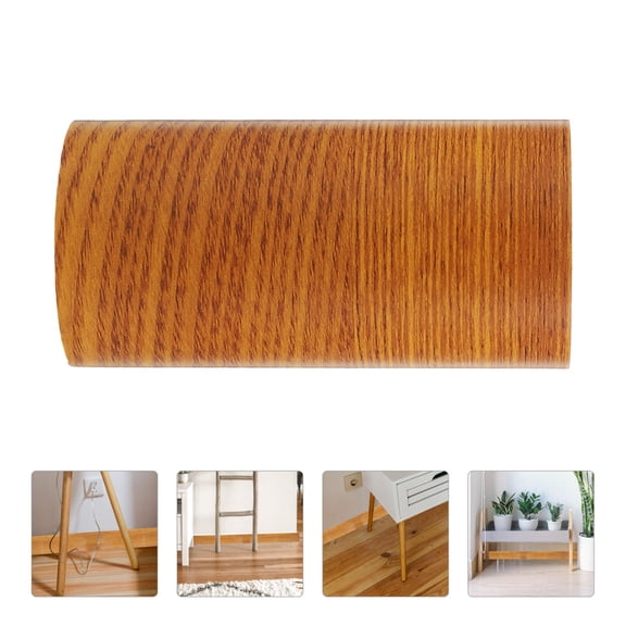 Wood Grain Skirting Self-Adhesive Molding Strips for Doorway Edges and Floor Transitions
