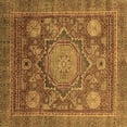thumbnail image 1 of Ahgly Company Indoor Square Abstract Brown Modern Area Rugs, 8' Square, 1 of 4