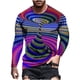 thumbnail image 5 of Camiseta diaria unisex para hombre Impresión 3D Color degradado Vertigo Estampados gráficos Estampado geométrico Camisetas de manga larga Pompotops oipoqjl3980, 5 of 9