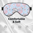thumbnail image 3 of Naloa Summer Cute Unicorns Print Sleep Mask for Sleeper, Light Blocking Sleeping Eye Mask for Women Men, Eye Shade with Adjustable Strap for Travel, Nap,Meditation, 3 of 7