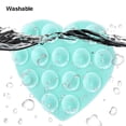 thumbnail image 4 of Universal Hand-Free Silicone Sucker Washable Heart-shape Suction Cup Bracket Phone Accessories Sucker Support Mobile Phone Fixed Pad WHITE, 4 of 7
