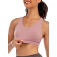 thumbnail image 7 of Womens Fitness Sports Bra, Criss-Cross Back Padded Strappy Sports Bras Medium Support Yoga Bra with Removable Cups, 7 of 7
