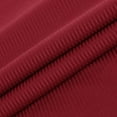 thumbnail image 4 of Women Exquisite Smart Smooth Lace Edge Solid Color Long Sleeve Polyester Splice Top(Wine,XXL), 4 of 6