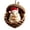 3#C, variant on Christmas Tree Ornaments, 2D Acorn Woodland Animal Hanging Ornament, Cute Animal Figurine Pendants with Red Bow, Festive Berry Accent for Xmas Holiday Home Party Decoration, Winter Decor Gift