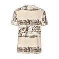 thumbnail image 2 of Daiia Cows On The Farm Mens Baseball Jersey Button Down Shirts Short Sleeve Sports Uniforms-3X-Large, 2 of 9