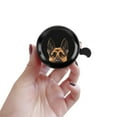 thumbnail image 5 of WIRESTER Bicycle Bell Aluminum Alloy Mini Bike Bell With Ring Horn Accessories for Adults Men Women Kids Girls and Boys - Animal Black Tan German Shepherd Dog, 5 of 7