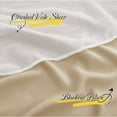 thumbnail image 5 of NICETOWN Nursery Double Layers Light Blocking Crushed Voile Sheer Overlap Blackout Curtains with 4 Tie-Backs for Girls Bedroom Window, Cortinas para sala (Set of 2, W52 x L63, Biscotti Beige), 5 of 7